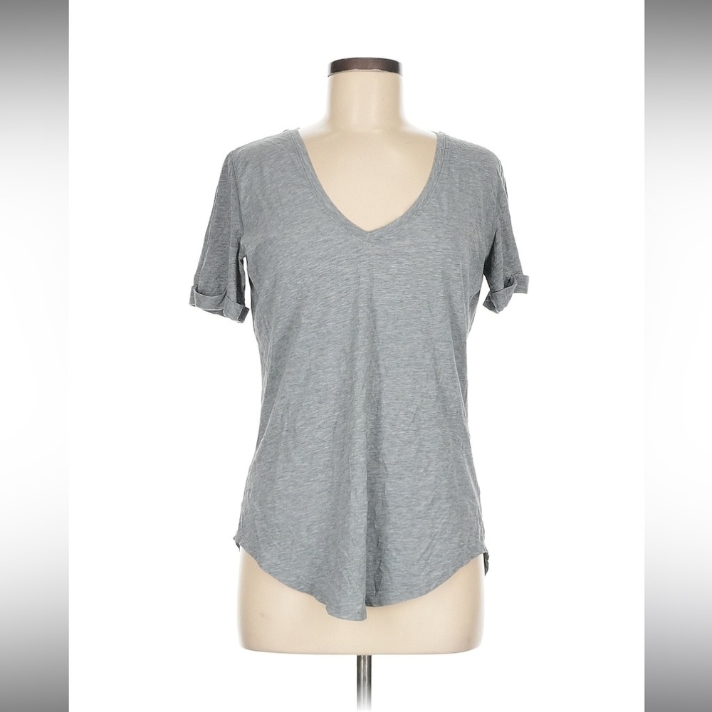 Lululemon Grey V-Neck Women's Top, estimated size 10